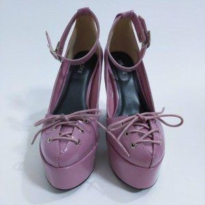 EATME pink corset heels